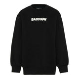 Barrow Kids Felpe Chiusa Girocollo tinta unita con Stampa Nero per Bambino F5BKJUSW161 NERO BARROW KIDS 