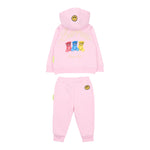 Barrow Kids Completo tinta unita 2Pz Felpa-Pantalone Rosa per Neonata F5BKUNSF218 ROSA BARROW KIDS 