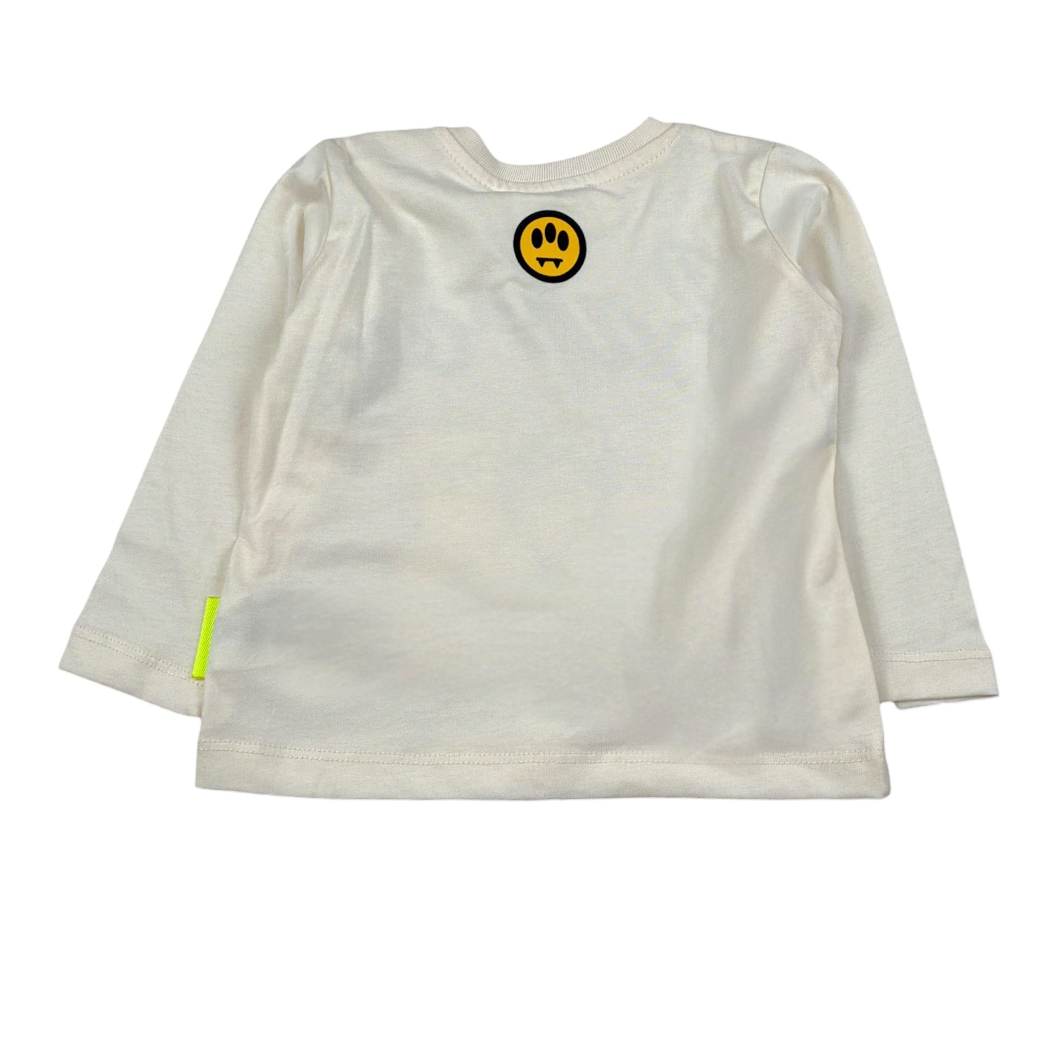 Barrow Kids Shirt tinta unita con Stampa Beige per Neonato F5BKUNTH217 BEIGE BARROW KIDS 
