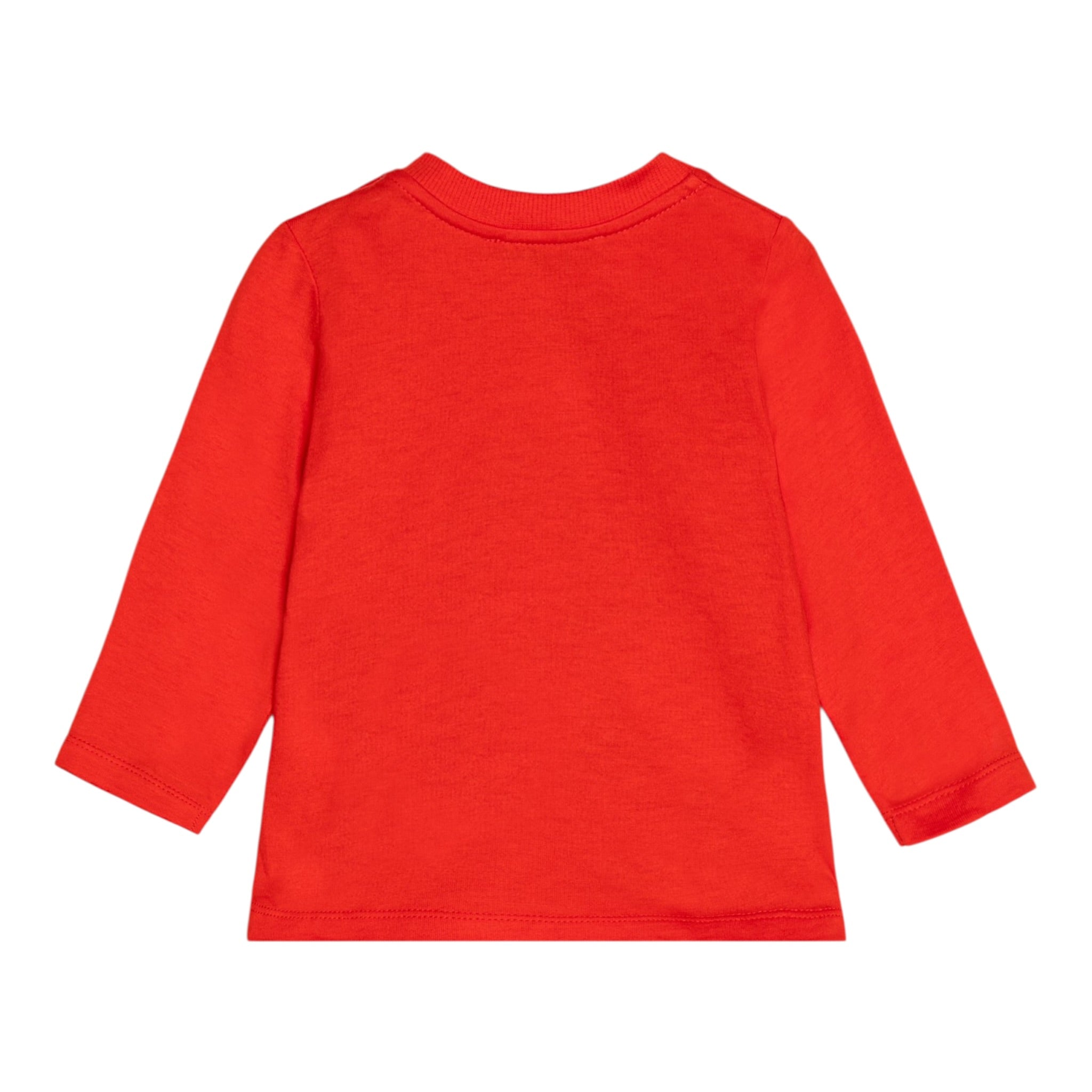 Moschino Shirt Girocollo tinta unita con Logo Rosso per Bambino MSO00R ROSSO MOSCHINO 