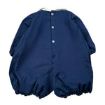 Bear Pagliaccetto Bicolore con Colletto Blu per Neonata 607 BLU BEAR 