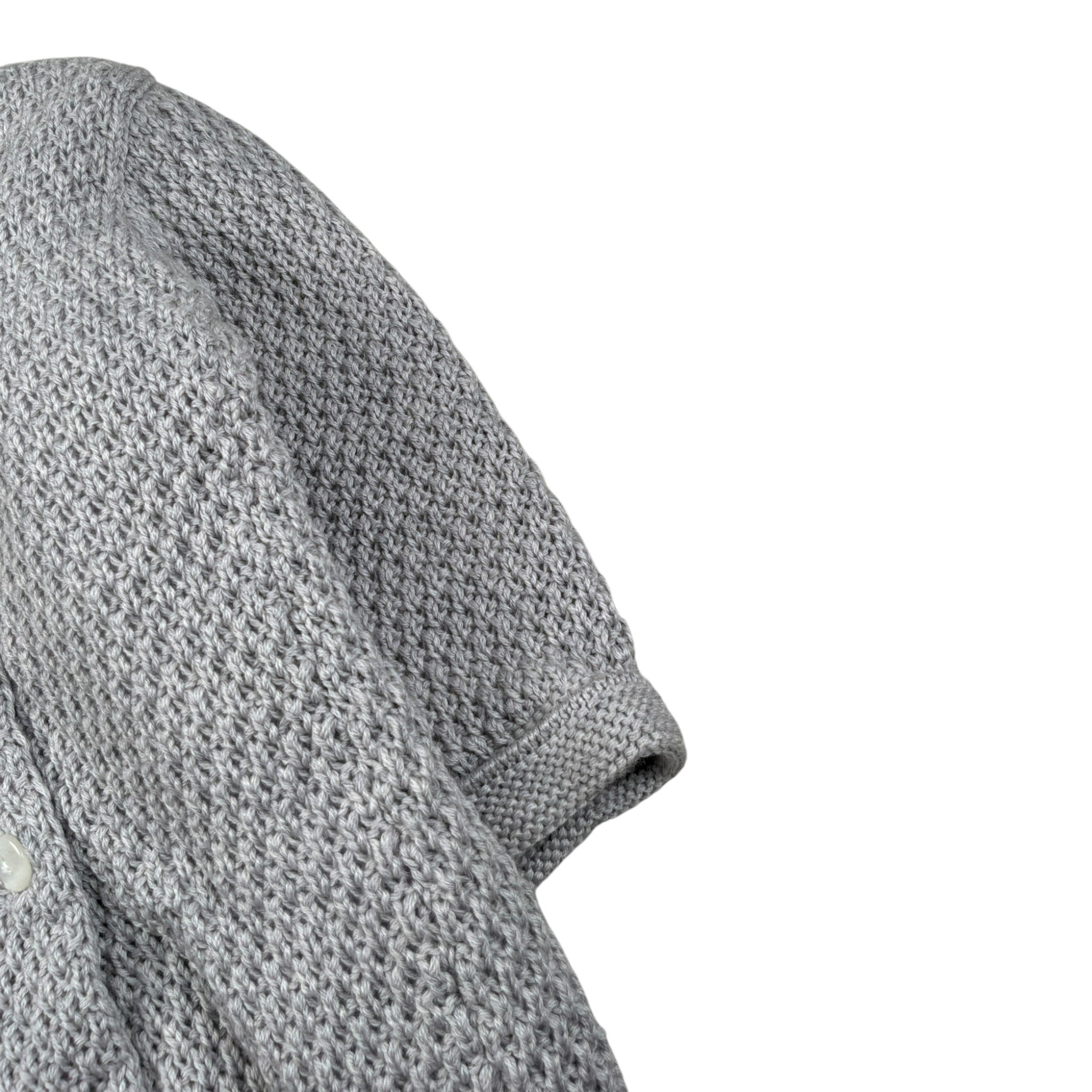 Bebe' Di Almy Cardigan tinta unita con Bottoni Grigio per Neonato K15 GRIGIO BEBE' DI ALMY 
