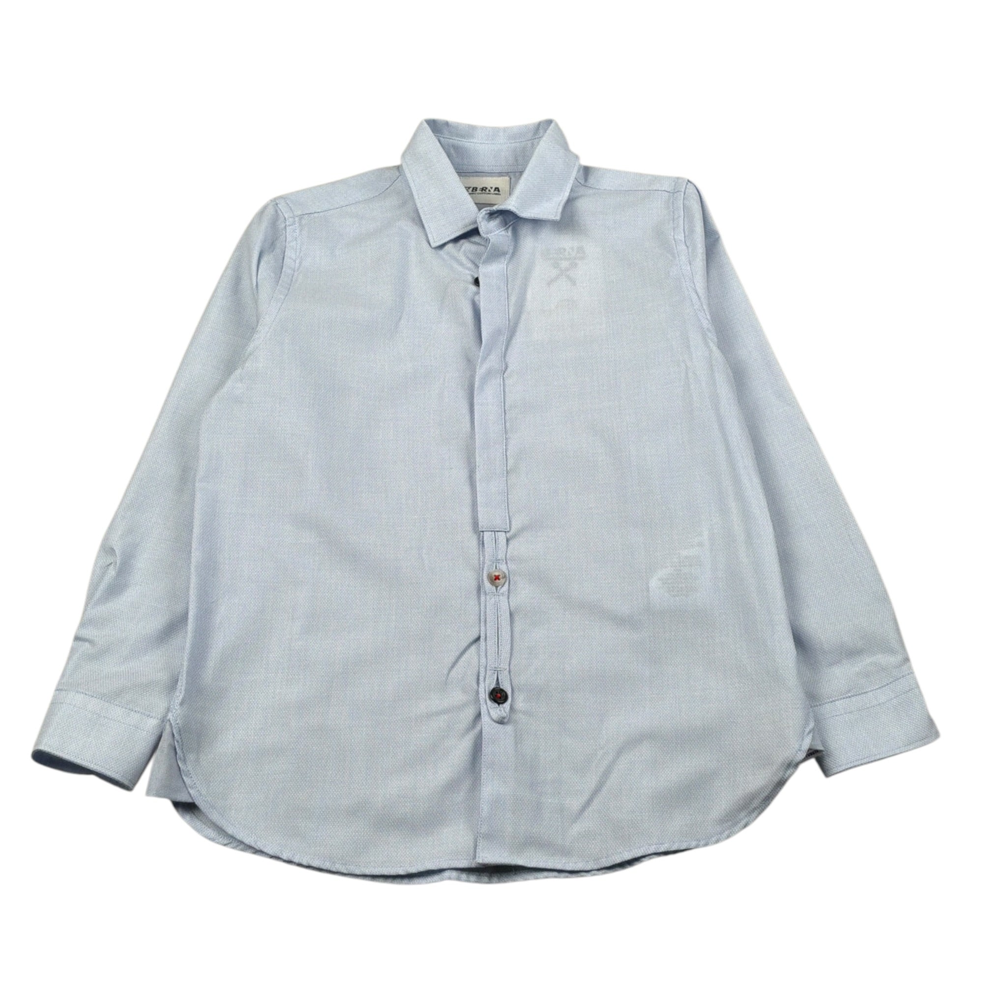 Berna Camicia tinta unita con Manica Lunga Azzurro per Bambino K23120 AZZURRO BERNA 