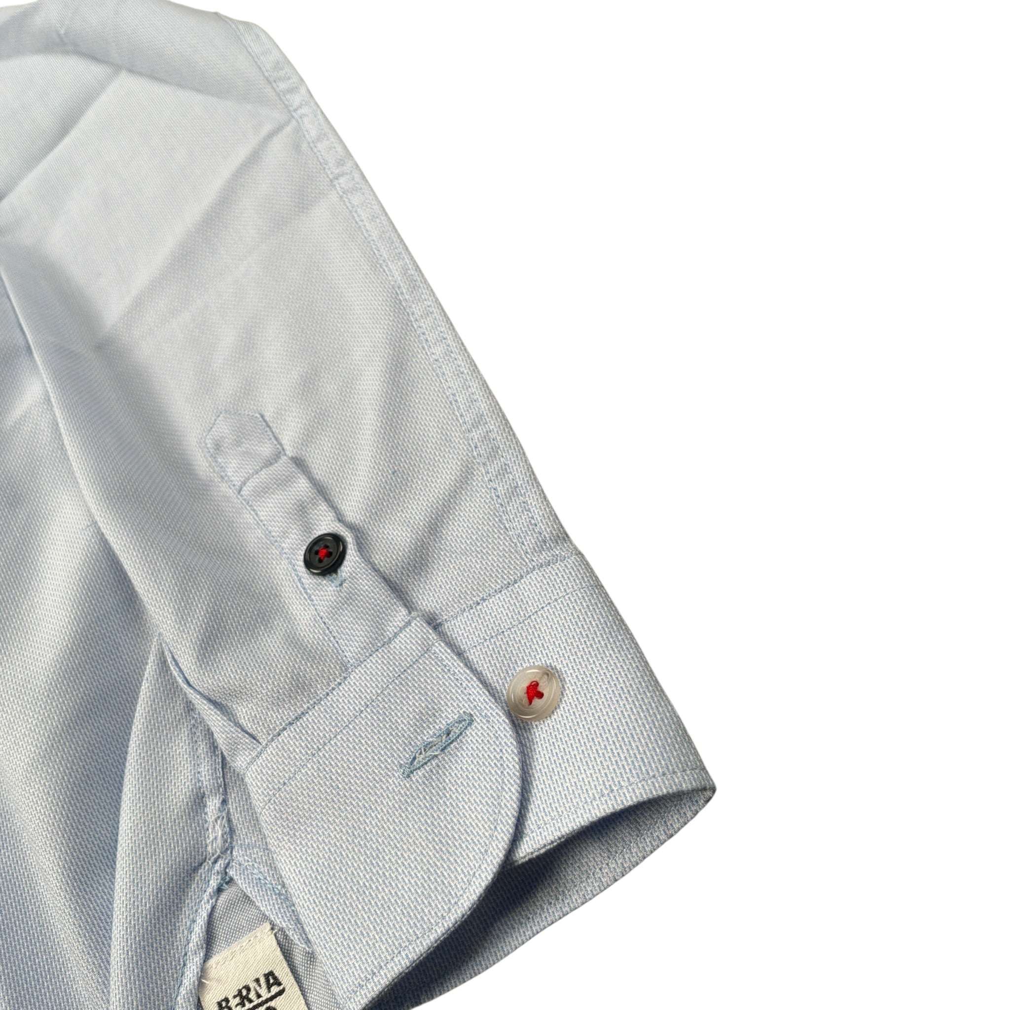 Berna Camicia tinta unita con Manica Lunga Azzurro per Bambino K23120 AZZURRO BERNA 