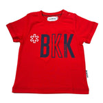 Bikkembergs T-Shirt tinta unita con Stampa Rosso per Neonato BK0252 ROSSO BiKKEMBERGS 