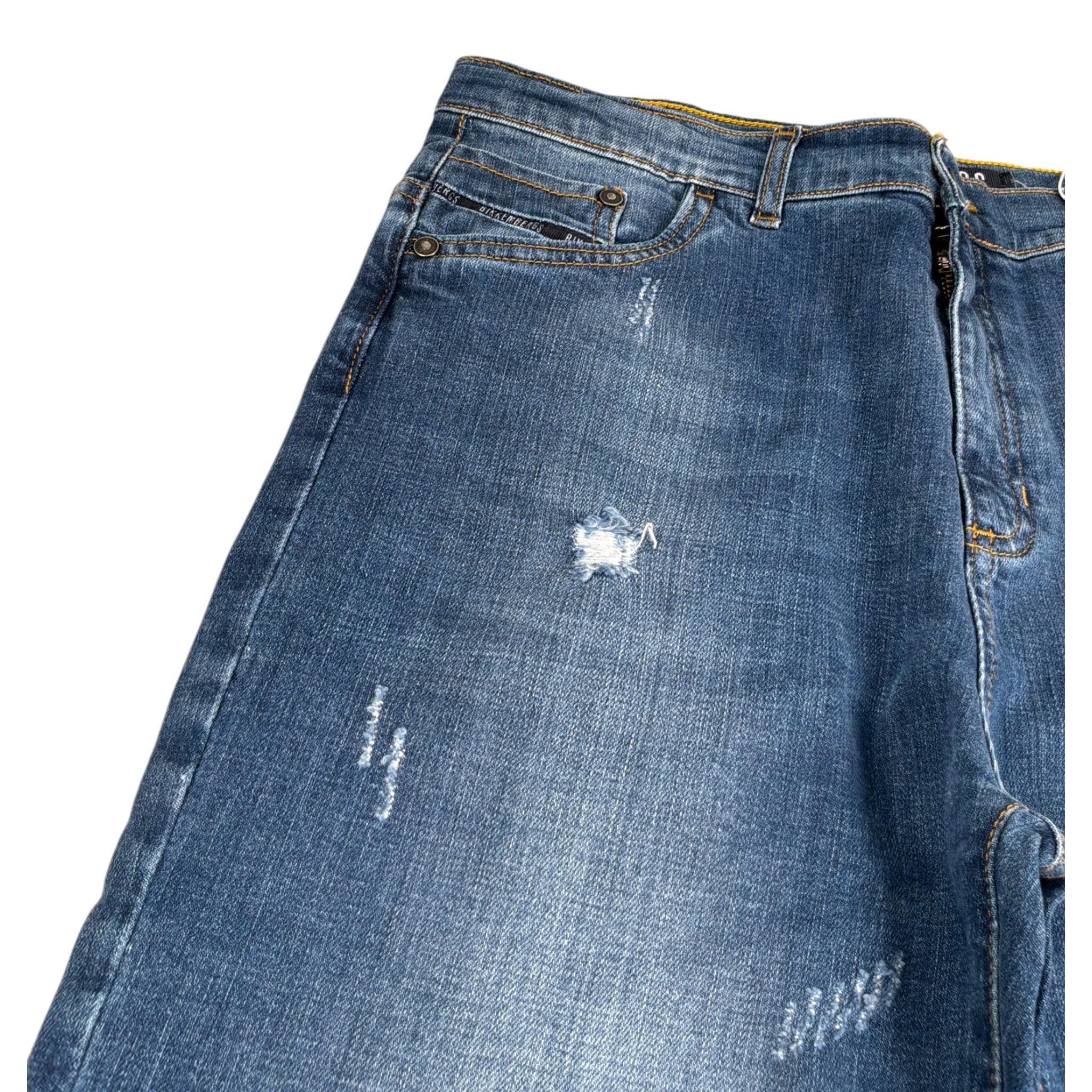Bikkembergs Jeans tinta unita con Girovita Regolabile Azzurro per Bambino BK0878 AZZURRO BiKKEMBERGS 