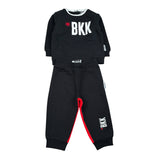 Bikkembergs Completo 2Pz Felpa-Pantalone Nero per Neonato BK1061 NERO BiKKEMBERGS 