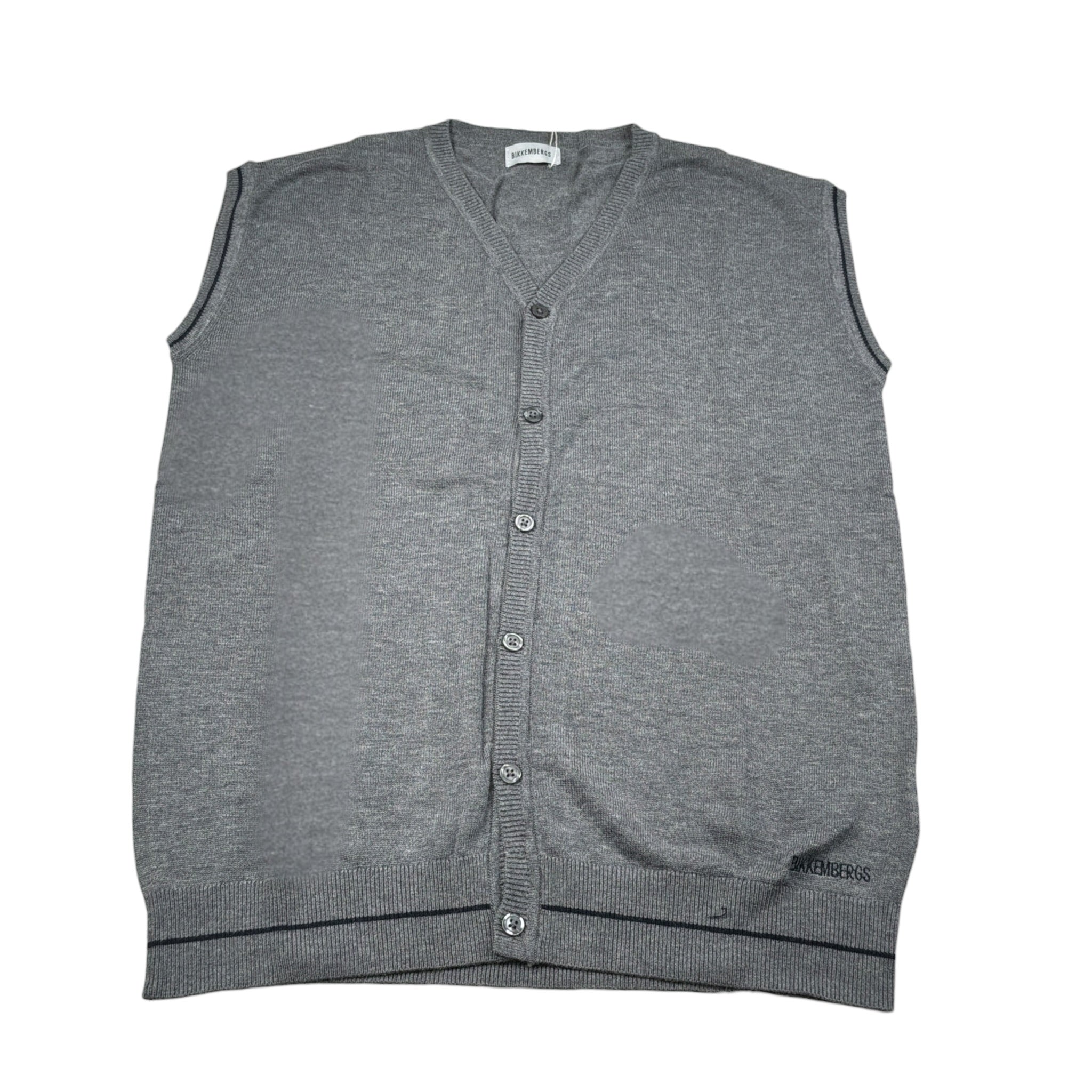 Bikkembergs Gilet tinta unita Grigio per Bambino BK1983 GRIGIO BiKKEMBERGS 