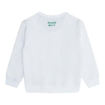 Bikkembergs Felpa Chiusa Girocollo tinta unita con Stampa Bianco per Bambino BK3026 BIANCO BiKKEMBERGS 