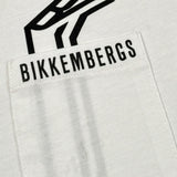 Bikkembergs T-Shirt tinta unita con Stampa Bianco per Bambino BK3035 BIANCO BiKKEMBERGS 