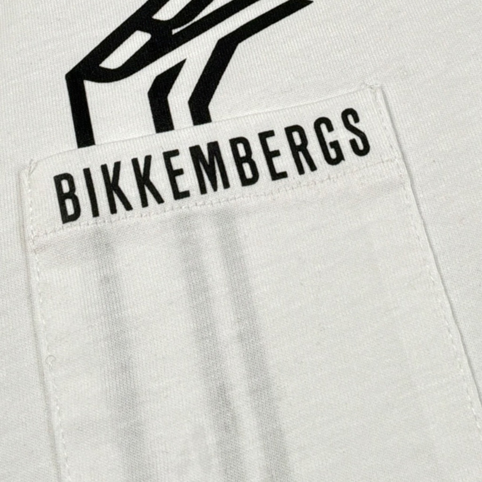 Bikkembergs T-Shirt tinta unita con Stampa Bianco per Bambino BK3035 BIANCO BiKKEMBERGS 