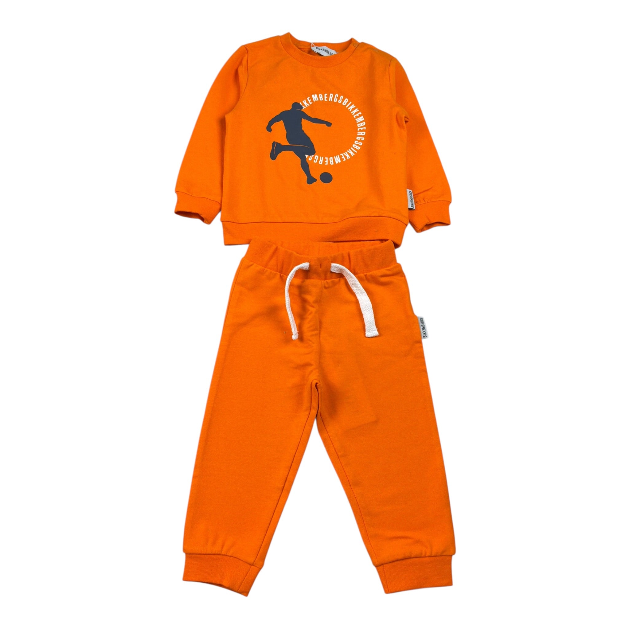 Bikkembergs Completo 2Pz Felpa-Pantalone Modello Tuta Arancione per Neonato BK3414 ARANCIONE BiKKEMBERGS 
