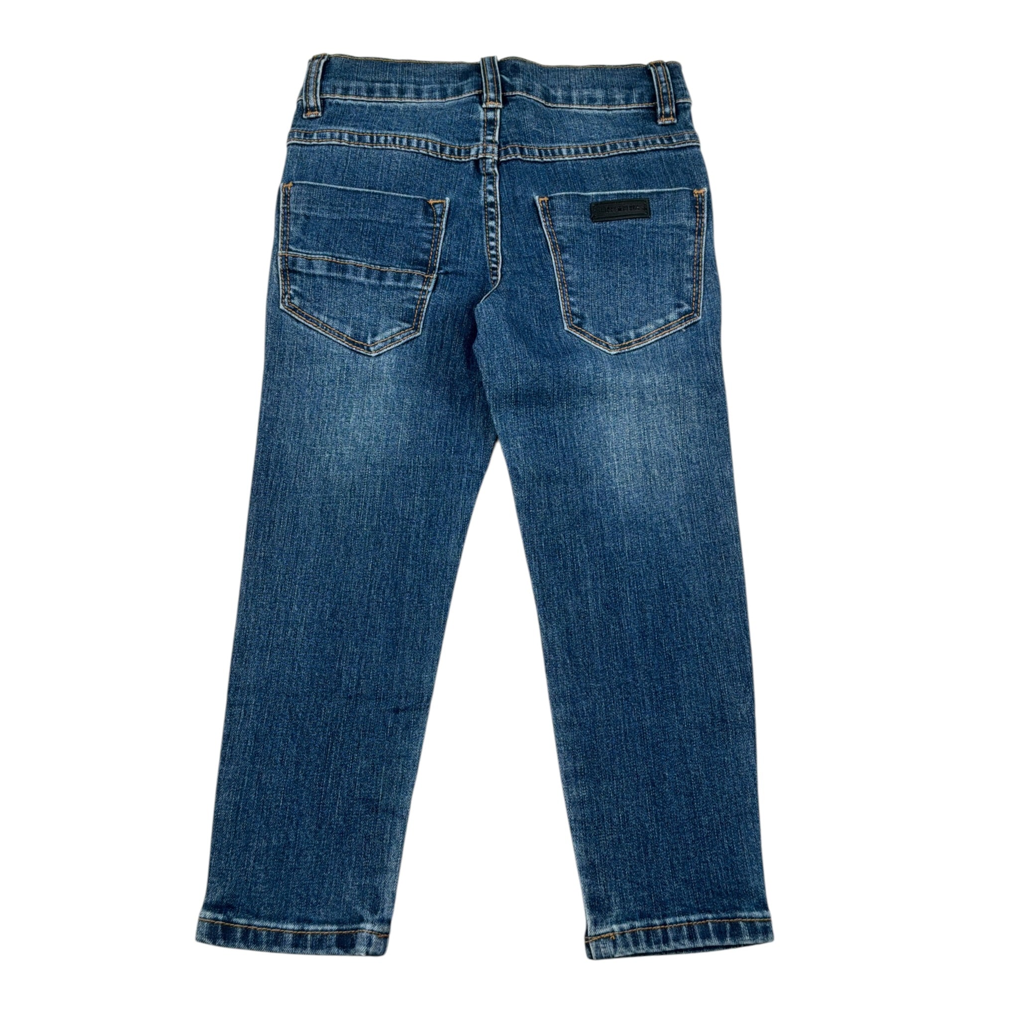 Bikkembergs Jeans tinta unita con Girovita Regolabile Blu per Bambino BK3486X BLU BiKKEMBERGS 
