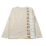 Bikkembergs Shirt Girocollo tinta unita con Stampa Beige per Bambino BK3610ML BEIGE BiKKEMBERGS 