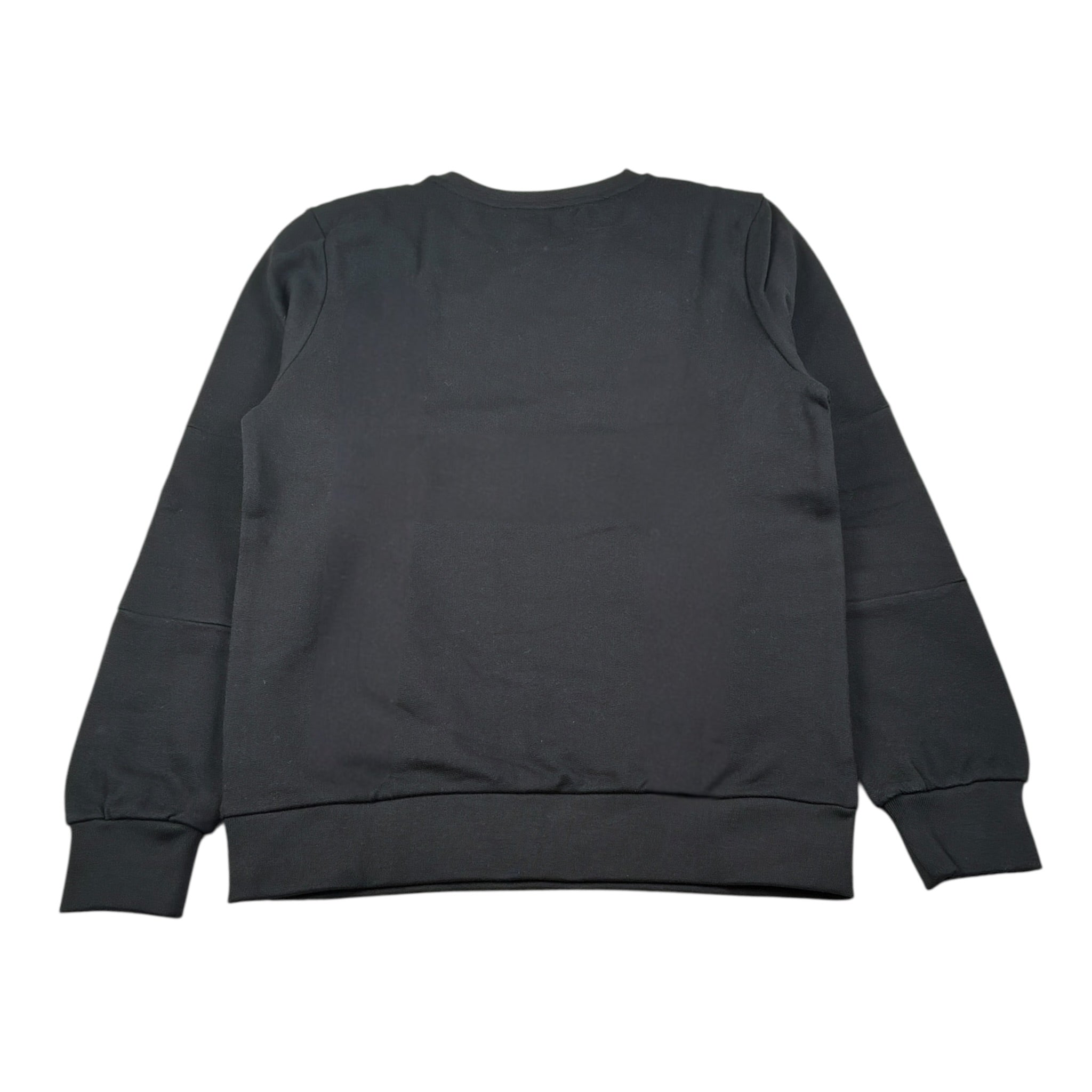 Bikkembergs Felpa Chiusa Girocollo tinta unita con Stampa Nero per Bambino BK3621 NERO BiKKEMBERGS 