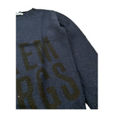 Bikkembergs Maglia Collo Alto tinta unita con Stampa Blu per Bambino BK3674 BLU BiKKEMBERGS 