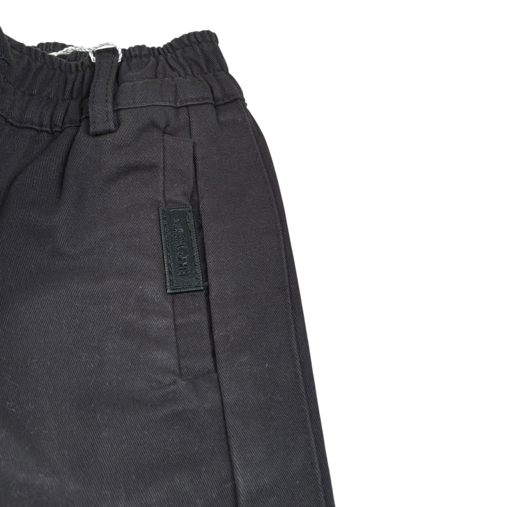 Bikkembergs Pantalone tinta unita con Elastico In Vita Nero per Bambino BK3706 NERO BiKKEMBERGS 