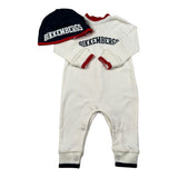 Bikkembergs Tutina Manica Lunga tinta unita con Cappello Panna per Neonato BK3726 PANNA BiKKEMBERGS 