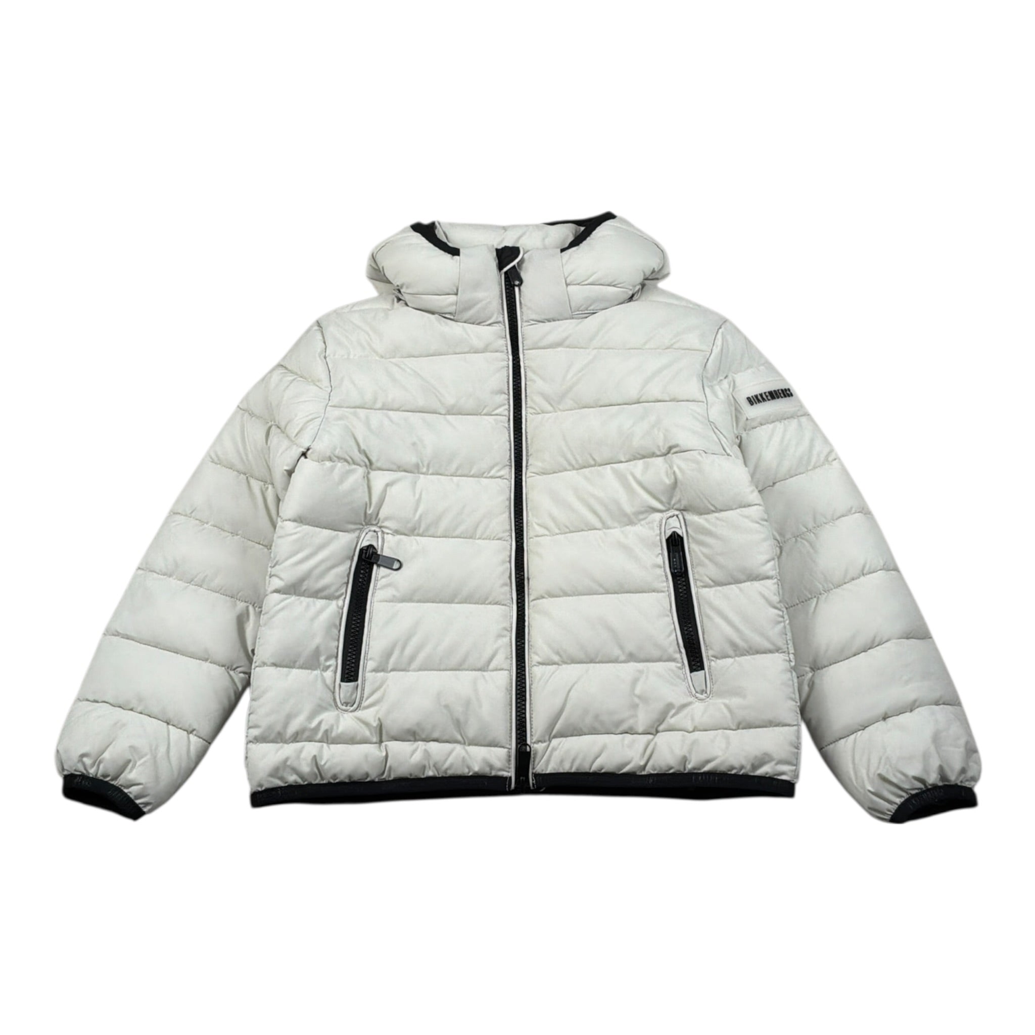 Bikkembergs Giubbino tinta unita con Zip E Cappuccio Beige per Bambino BK3728 BEIGE BiKKEMBERGS 