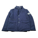 Bikkembergs Giubbino tinta unita con Cappuccio Blu per Bambino BK3729 BLU BiKKEMBERGS 