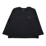 Bikkembergs Shirt Girocollo tinta unita con Logo Nero per Bambino BK3733 NERO BiKKEMBERGS 