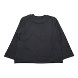Bikkembergs Shirt Girocollo tinta unita con Logo Nero per Bambino BK3733 NERO BiKKEMBERGS 