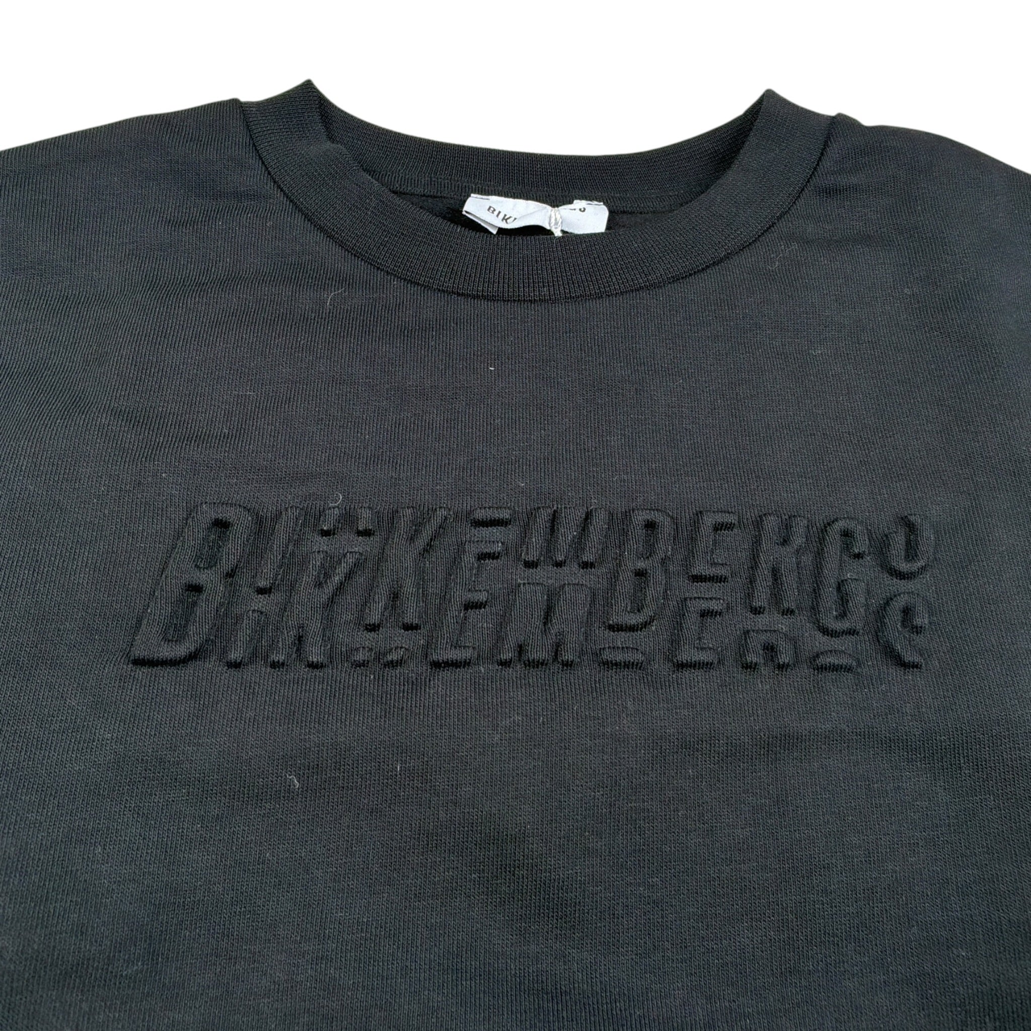 Bikkembergs Felpa Chiusa Girocollo tinta unita Nero per Bambino BK3750 NERO BiKKEMBERGS 