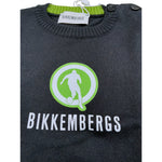 Bikkembergs Maglia tinta unita con Stampa Nero per Neonato BK3803 NERO BiKKEMBERGS 