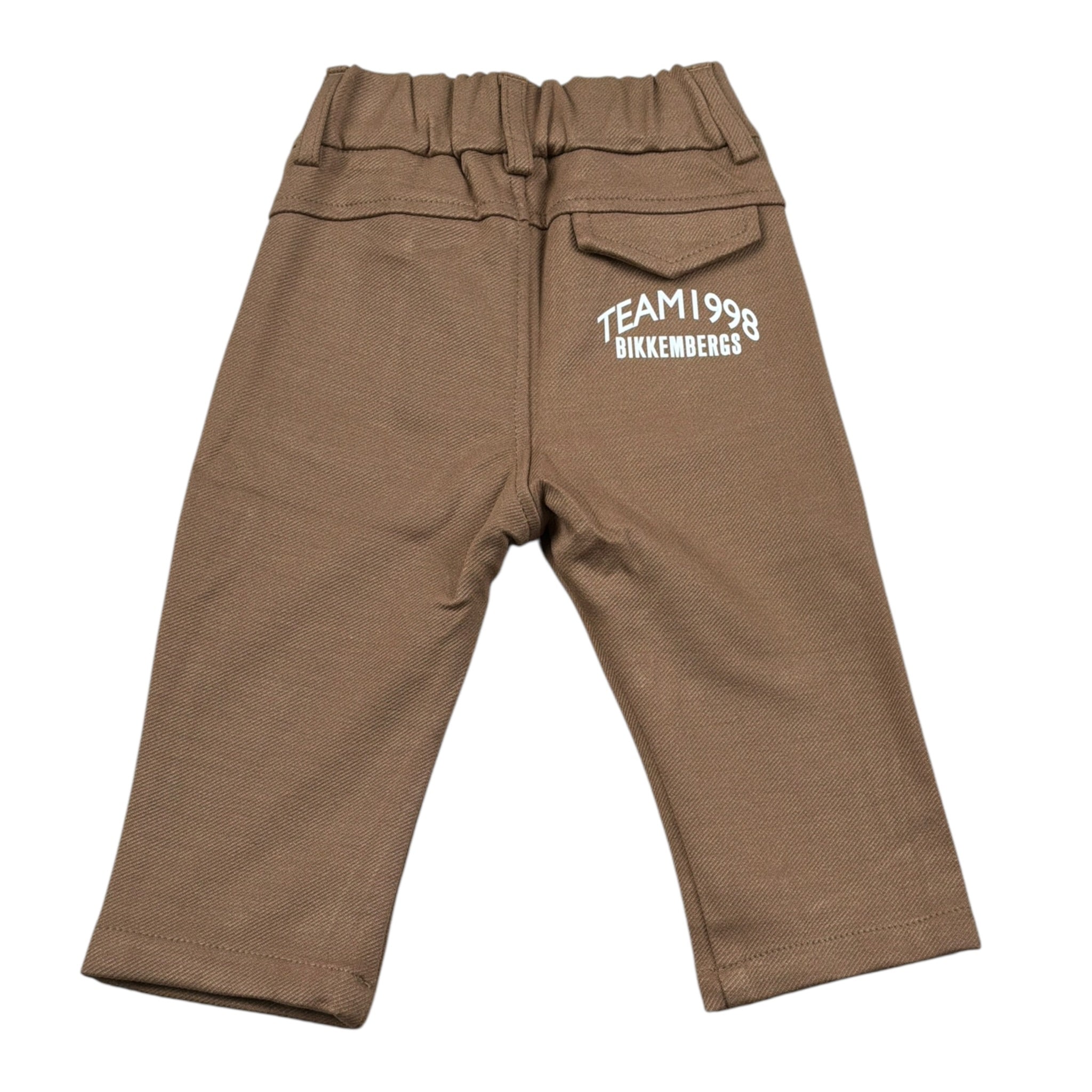 Bikkembergs Pantalone tinta unita con Elastico In Vita Cammello per Neonato BK3822 CAMMELLO BiKKEMBERGS 