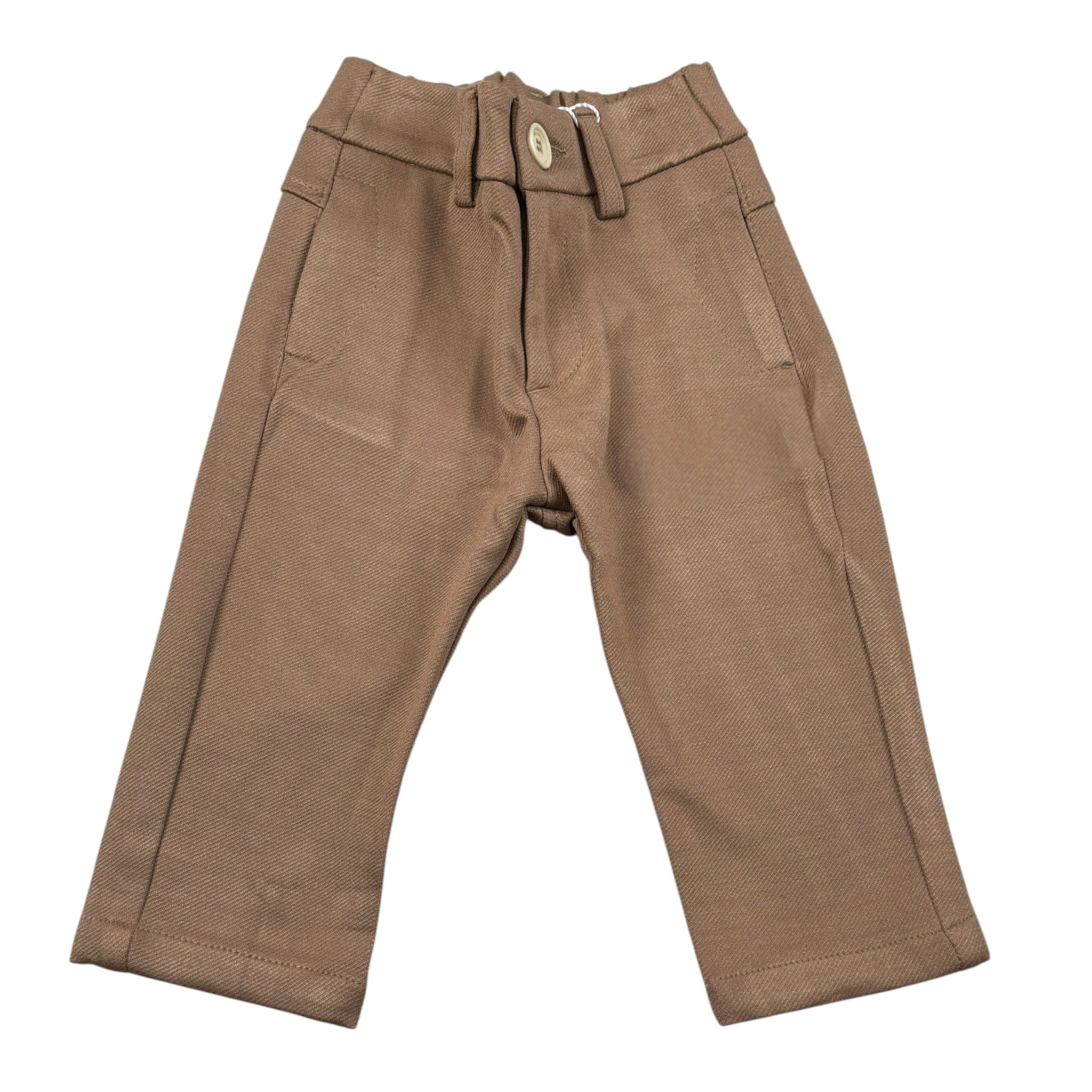 Bikkembergs Pantalone tinta unita con Elastico In Vita Cammello per Neonato BK3822 CAMMELLO BiKKEMBERGS 
