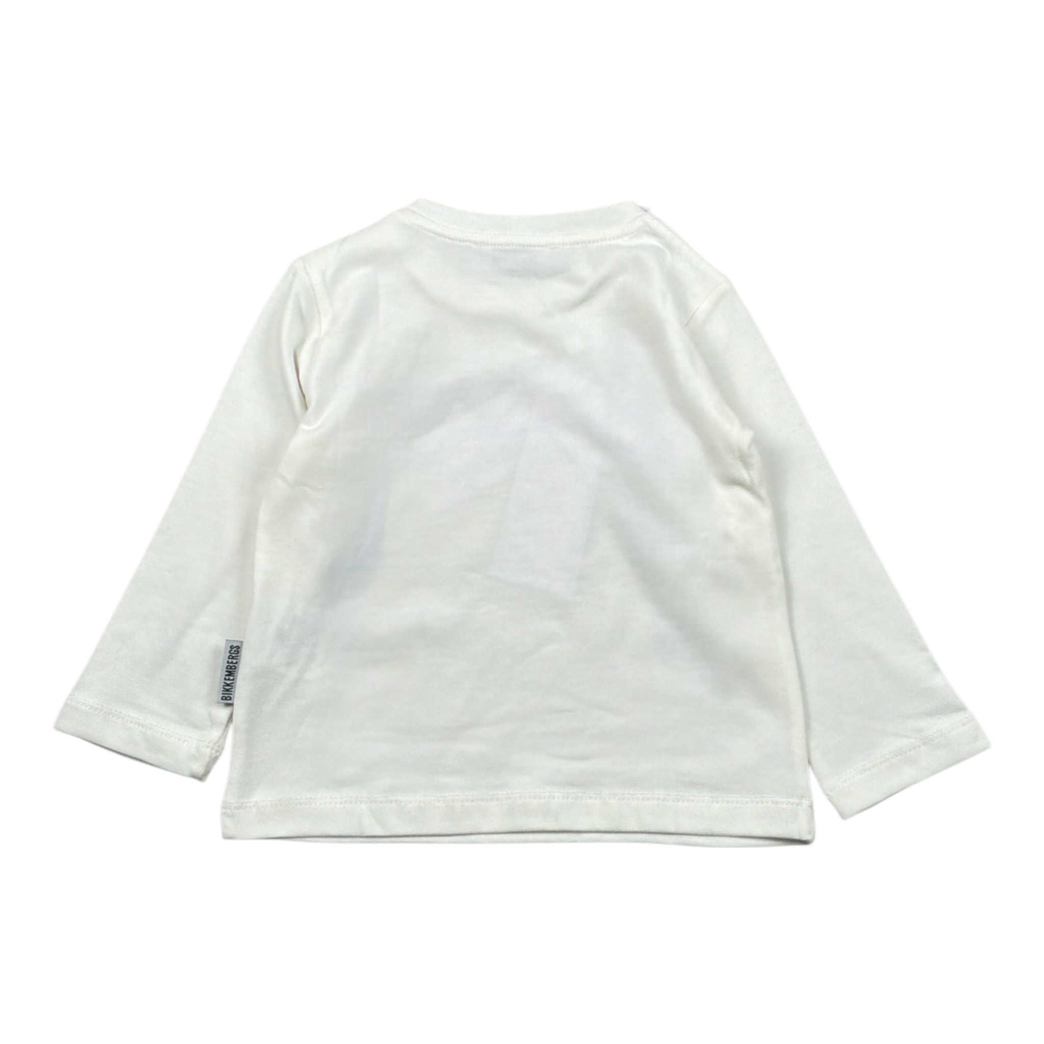 Bikkembergs Shirt tinta unita con Stampa Bianco per Neonato BK3825 BIANCO BiKKEMBERGS 