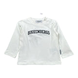 Bikkembergs Shirt tinta unita con Stampa Bianco per Neonato BK3825 BIANCO BiKKEMBERGS 