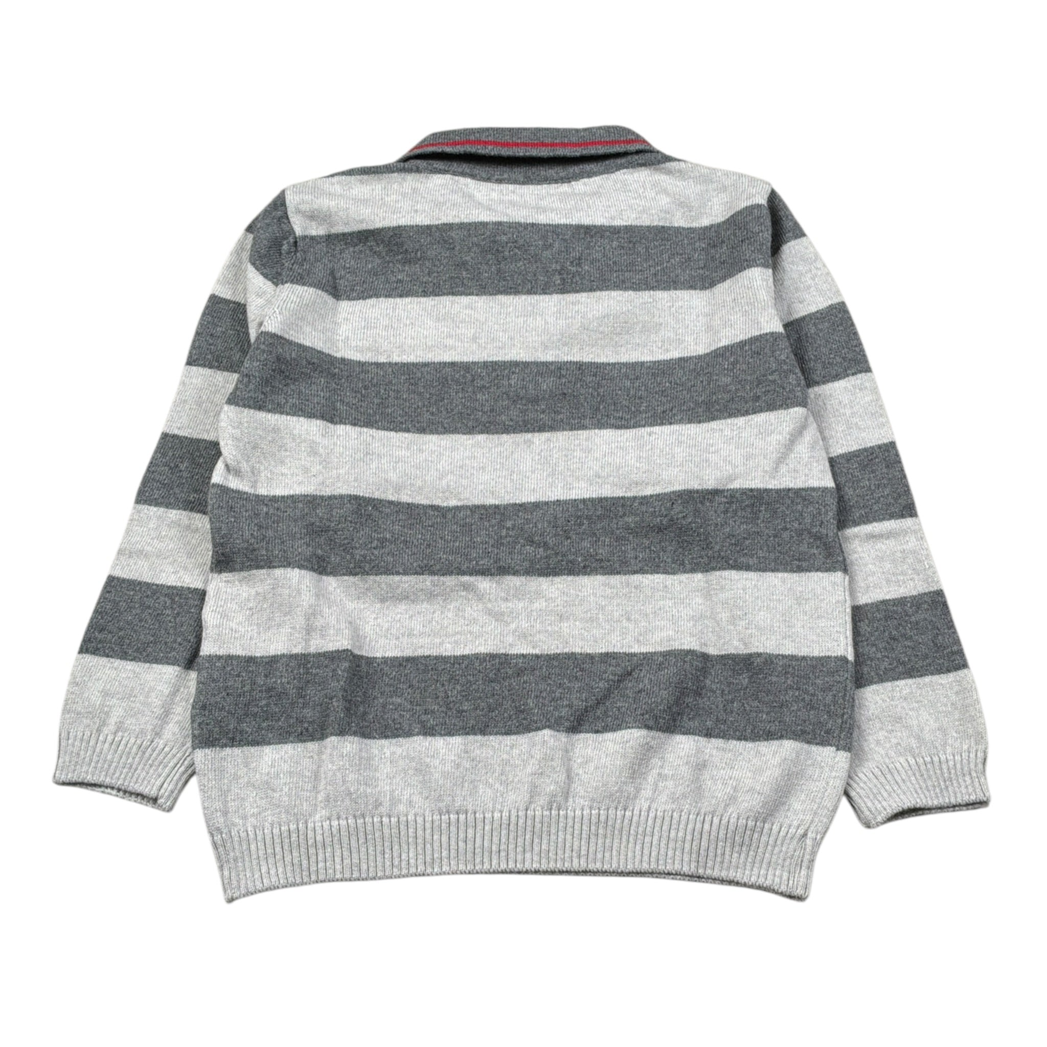 Bikkembergs Maglia Fantasia A Righe con Colletto Grigio per Neonato BK3833N GRIGIO BiKKEMBERGS 