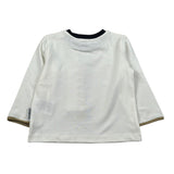 Bikkembergs Shirt Girocollo tinta unita con Stampa Panna per Neonato BK3839 PANNA BiKKEMBERGS 