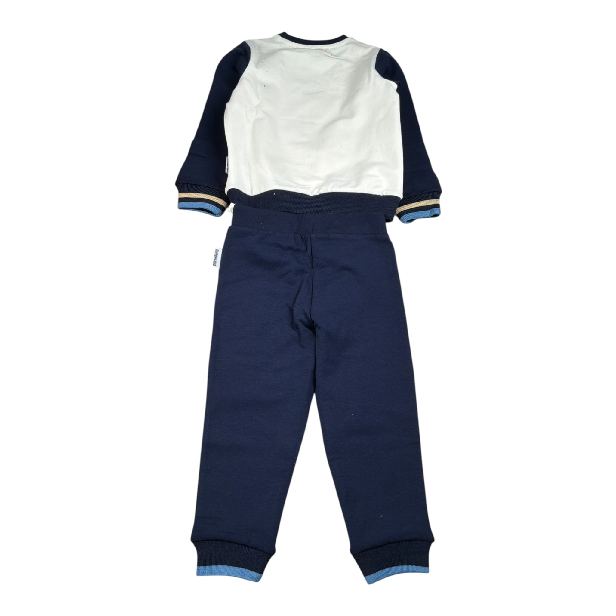 Bikkembergs Completo 2Pz Felpa-Pantalone Modello Tuta Blu per Neonato BK3848 BLU BiKKEMBERGS 