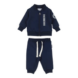 Bikkembergs Completo 2 Pezzi Felpa-Pantalone tinta unita Blu per Neonato BK3865 BLU BiKKEMBERGS 