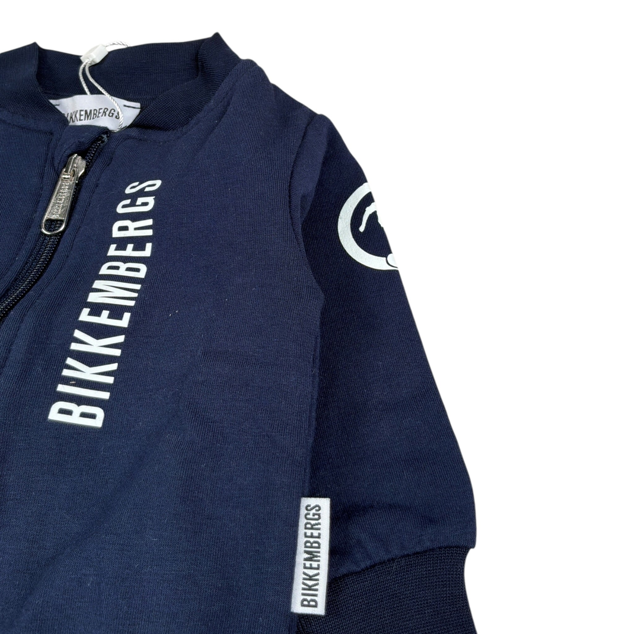 Bikkembergs Completo 2 Pezzi Felpa-Pantalone tinta unita Blu per Bambino BK3865J BLU BiKKEMBERGS 