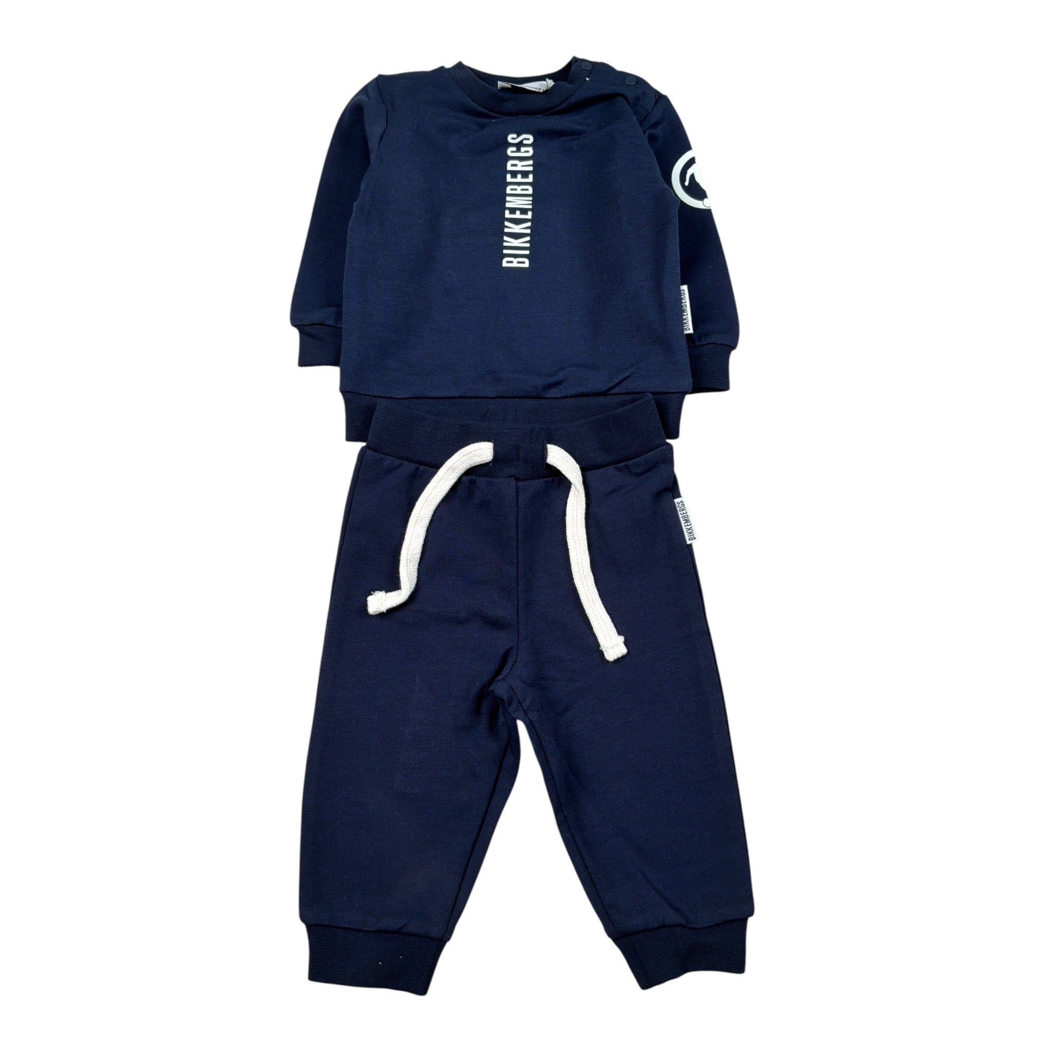 Bikkembergs Completo 2Pz Felpa-Pantalone Modello Tuta Blu per Neonato BK3866 BLU BiKKEMBERGS 