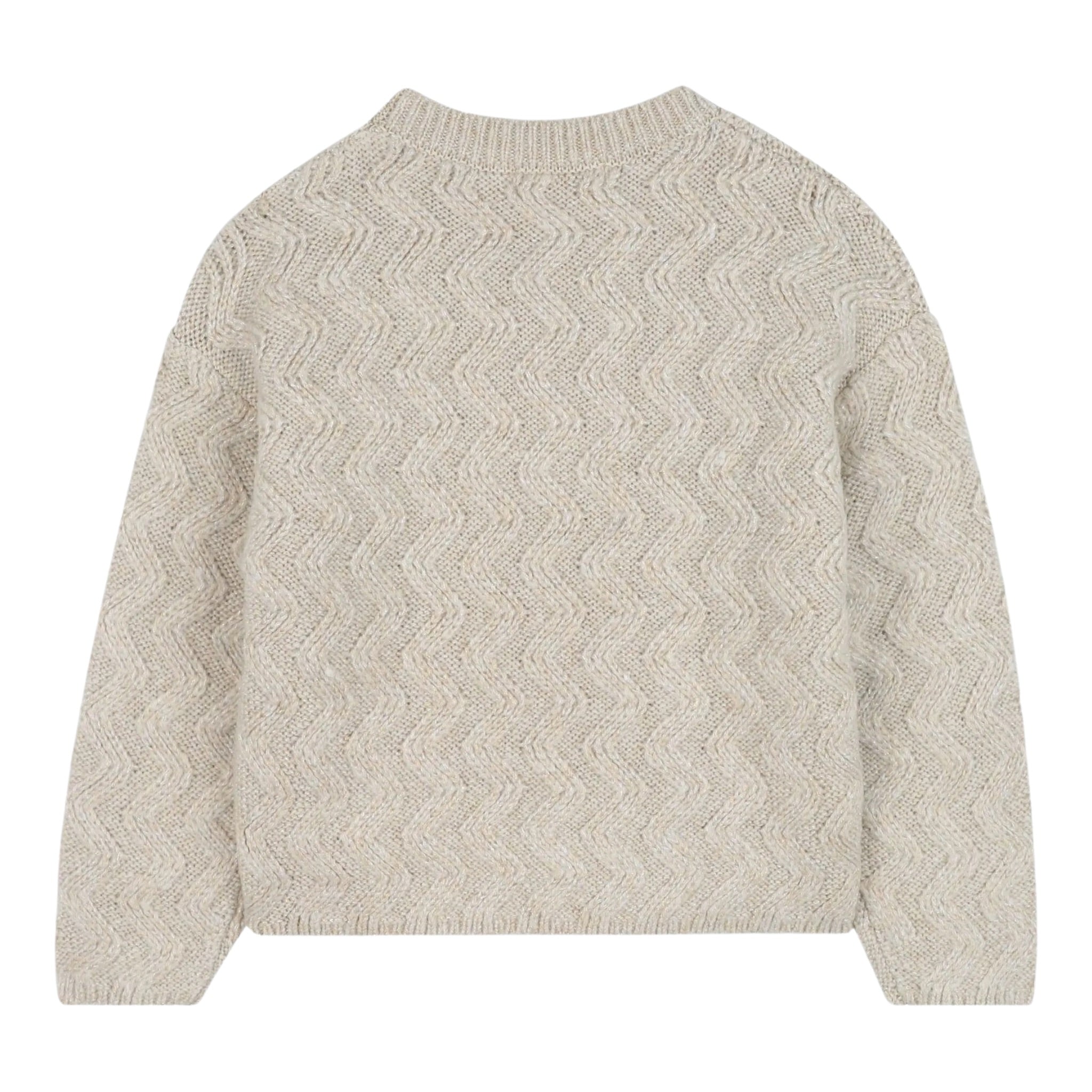 Billieblush Maglia Girocollo tinta unita con Paillettes Beige per Neonata 5U21382 BEIGE BillIEBLUSH 