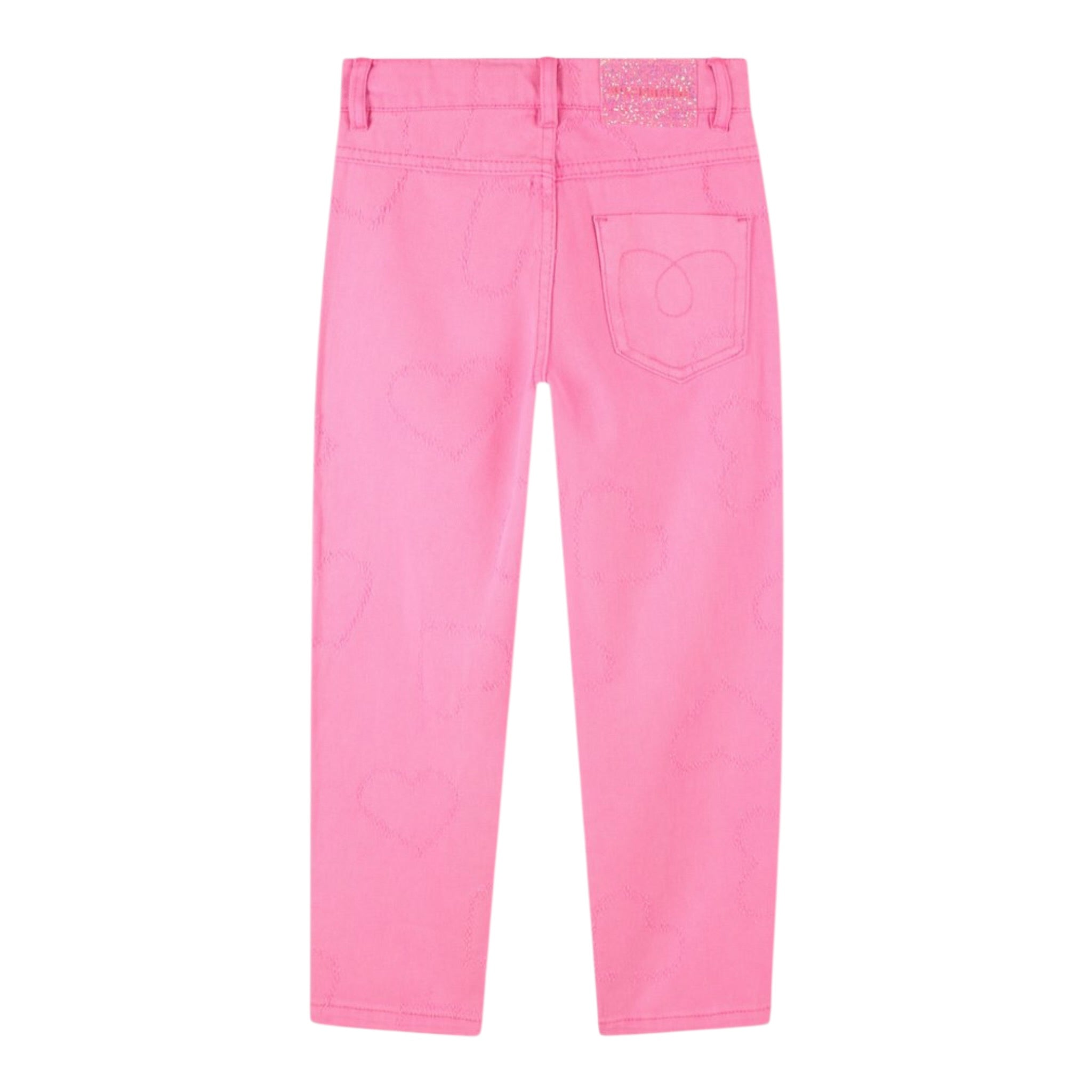 Billieblush Jeans tinta unita con Girovita Regolabile Rosa Fluo per Bambina TWILL ROSA FLUO BillIEBLUSH 