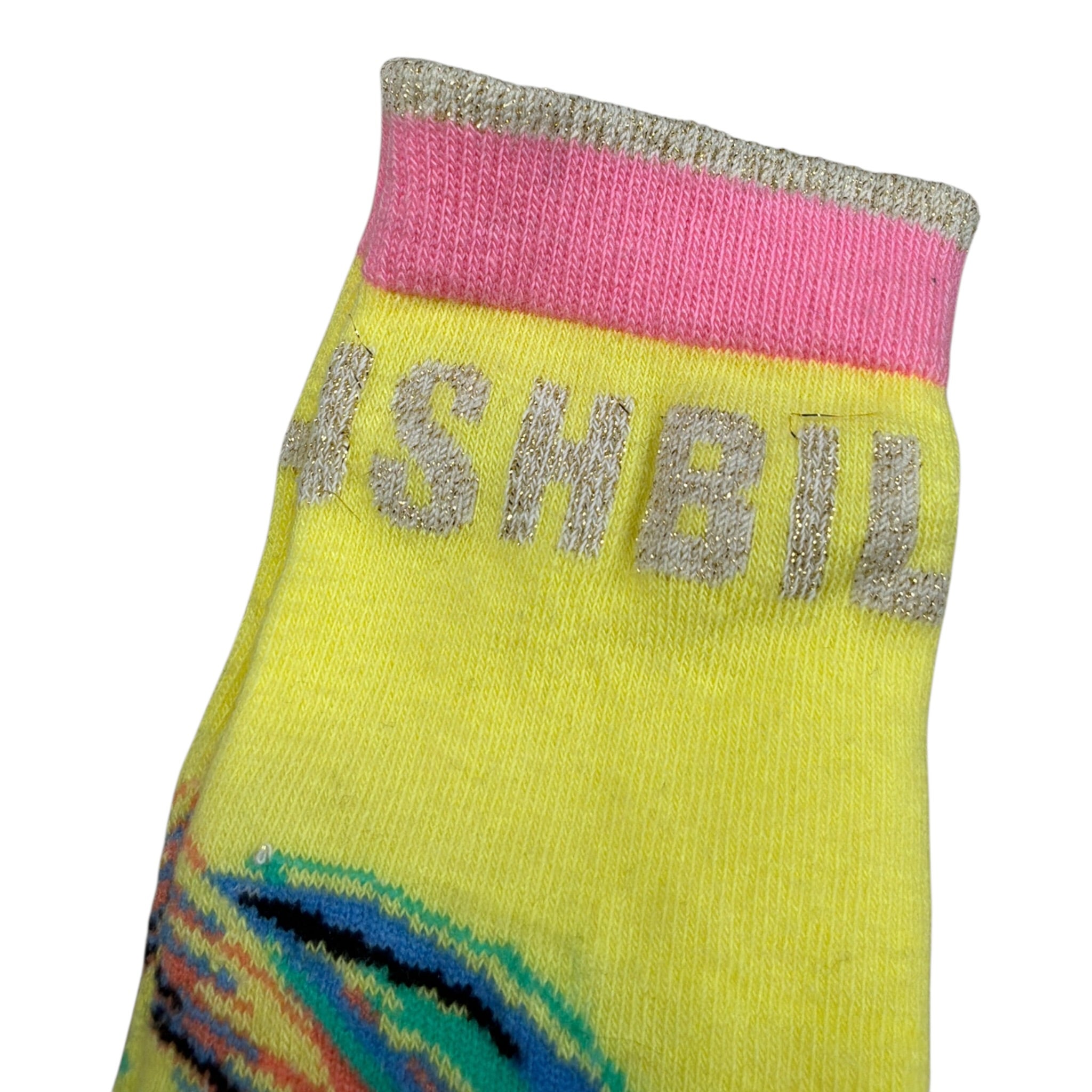 Billieblush Calzini tinta unita con Stampe Giallo per Bambina U10514 GIALLO BillIEBLUSH 