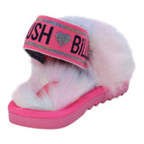 Billieblush Ciabatta Peluche Cn Elastico Rosa per Bambina U19331 ROSA BillIEBLUSH 