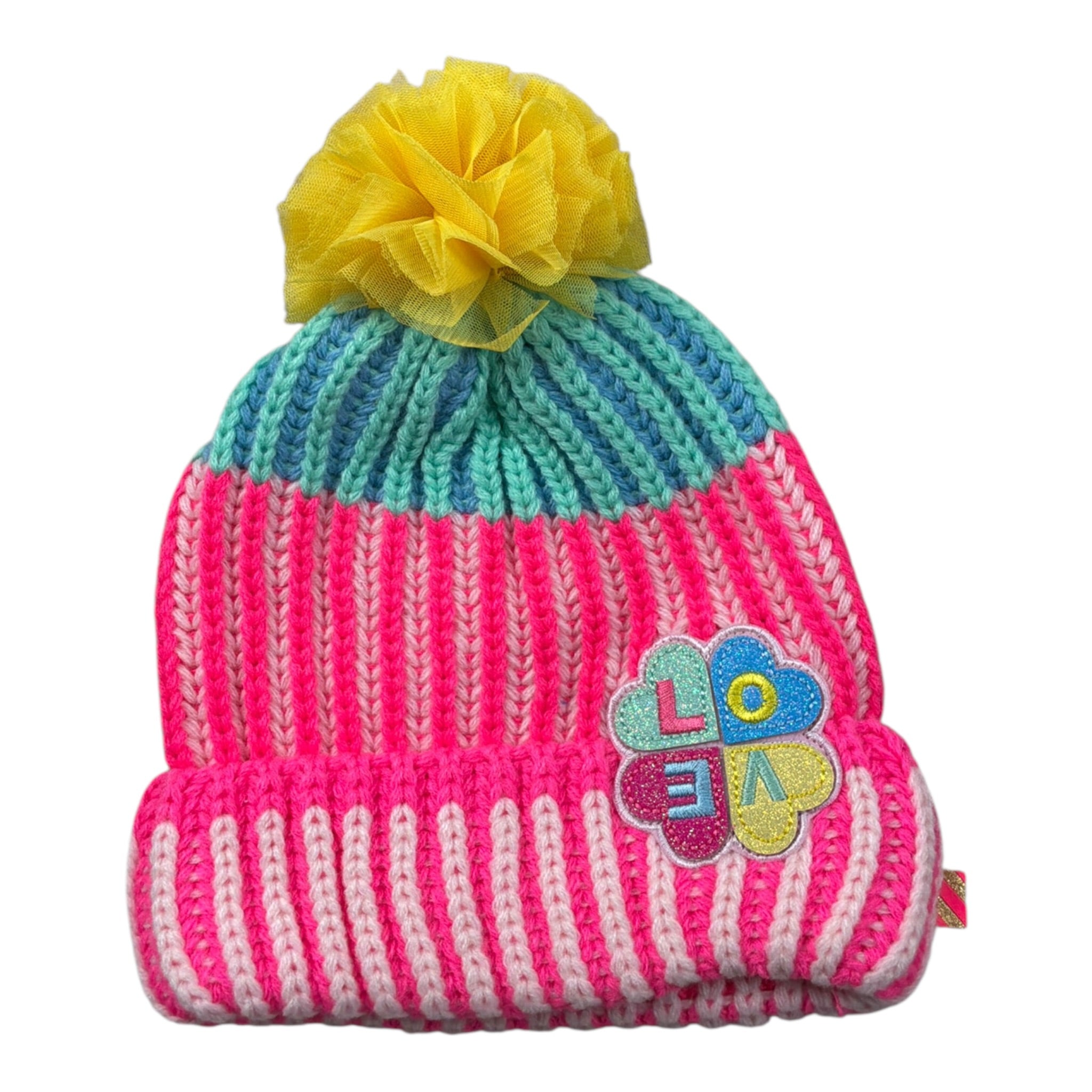 Billieblush Cappello tinta unita con Pon Pon Rosa per Bambina U20609 ROSA BillIEBLUSH 