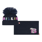 Billieblush Set Cappello Sciarpa tinta unita Blu per Neonata U20611 BLU BillIEBLUSH 