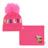 Billieblush Set Cappello Sciarpa tinta unita Rosa Fluo per Neonata U20611 ROSA FLUO BillIEBLUSH 