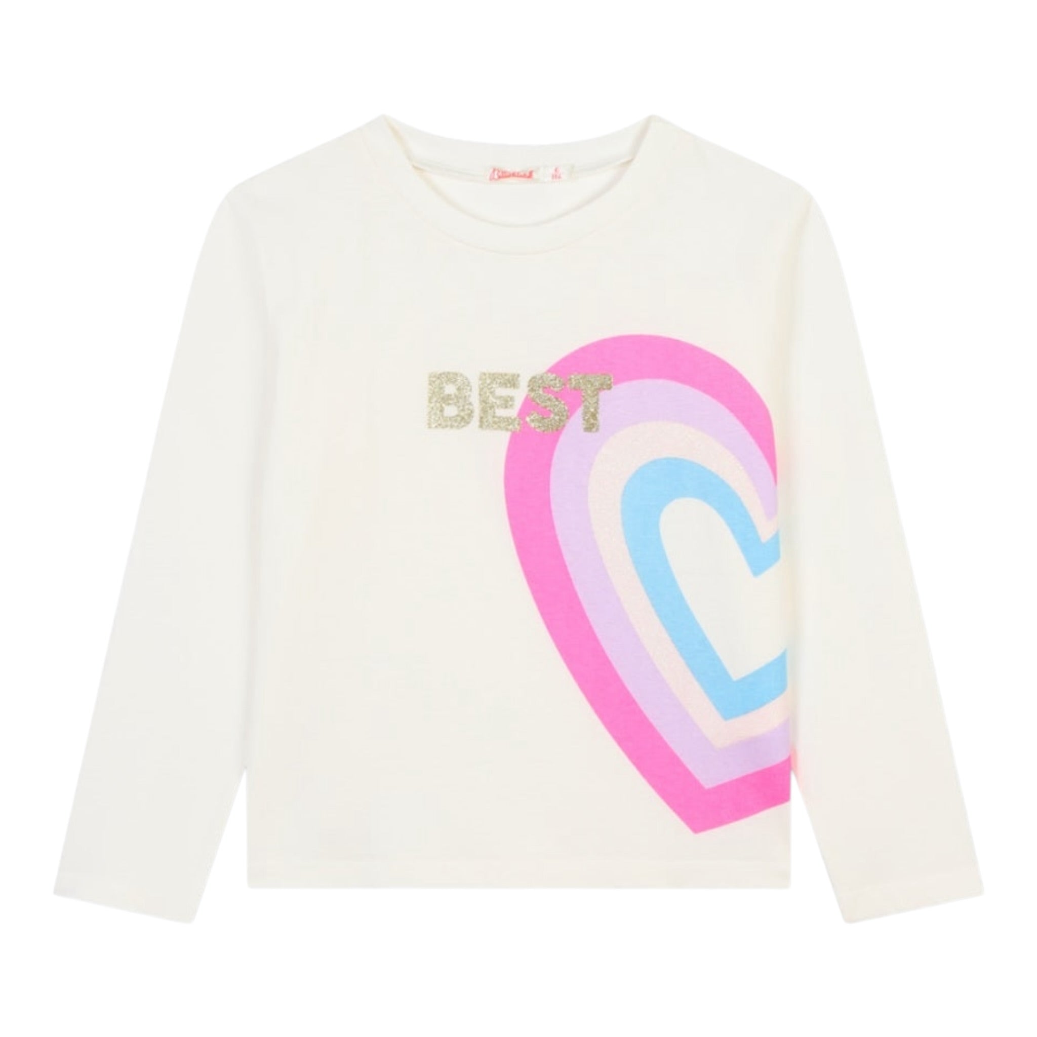 Billieblush Shirt tinta unita con Stampa Panna per Neonata U20659B PANNA BillIEBLUSH 