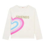 Billieblush Shirt tinta unita con Stampa Panna per Bambina U20659F PANNA BillIEBLUSH 