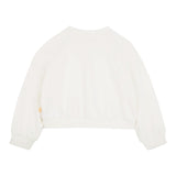 Billieblush Felpa Chiusa Girocollo tinta unita con Stampa Panna per Bambina U20882 PANNA BillIEBLUSH 