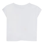 Billieblush T-Shirt Girocollo tinta unita con Stampa Bianco per Neonata U20934 BIANCO BillIEBLUSH 