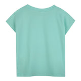 Billieblush T-Shirt Girocollo tinta unita con Stampa Verde Acqua per Bambina U20949 VERDE ACQUA BillIEBLUSH 